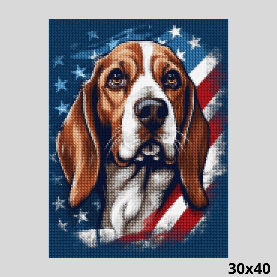 American Beagle 30x40 - Diamond Art World