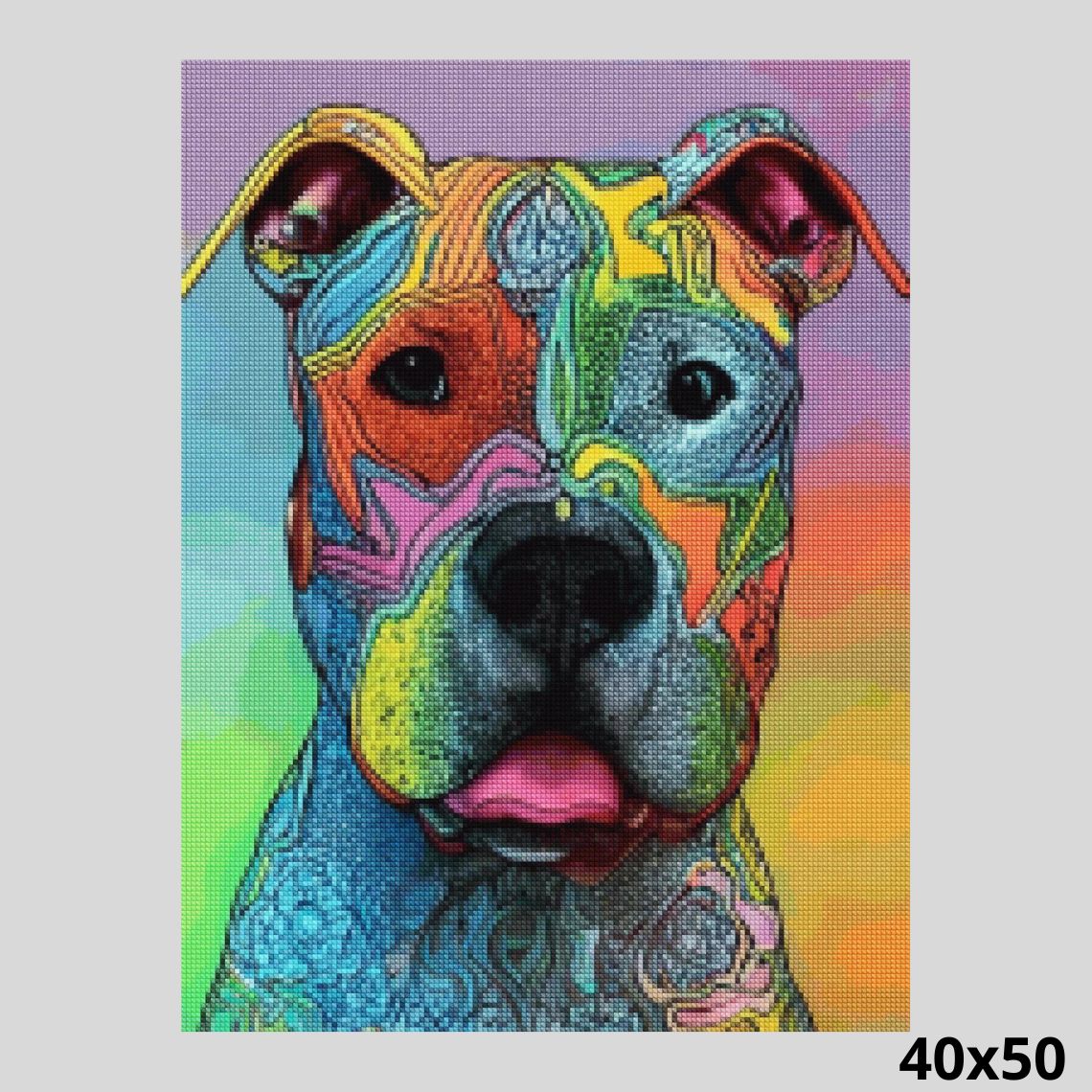 Animated Pitbull - Diamond Art World