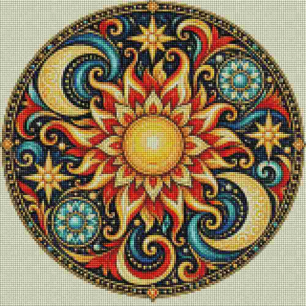 Celestial Mandala - Diamond Art