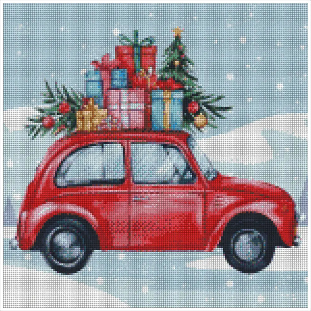 Christmas Car Journey - Diamond Painting
