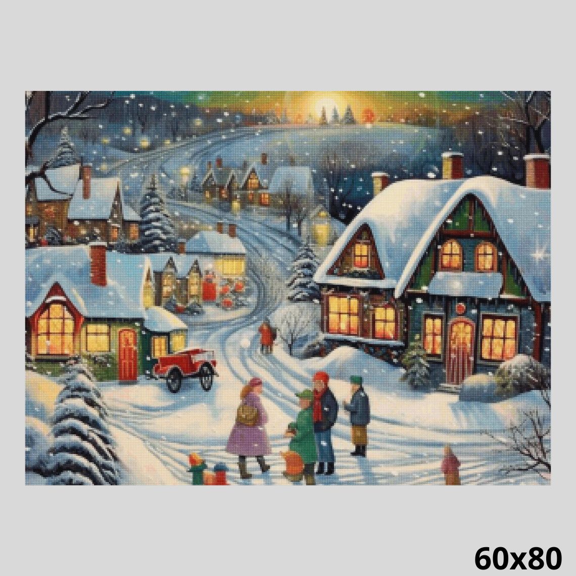 Snow Cottage Christmas - Diamond Art World