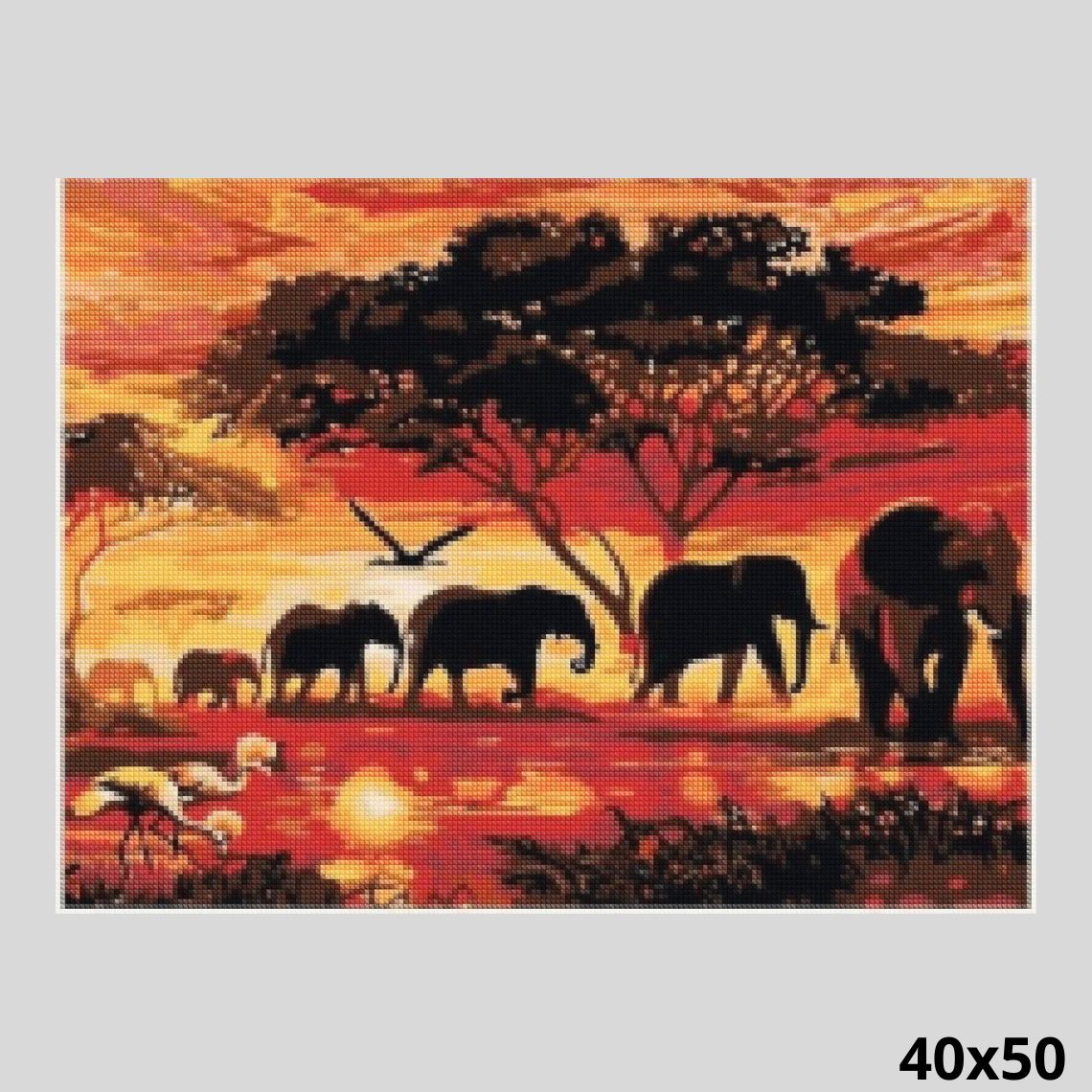 Animals of the Savanna, Diamond Painting