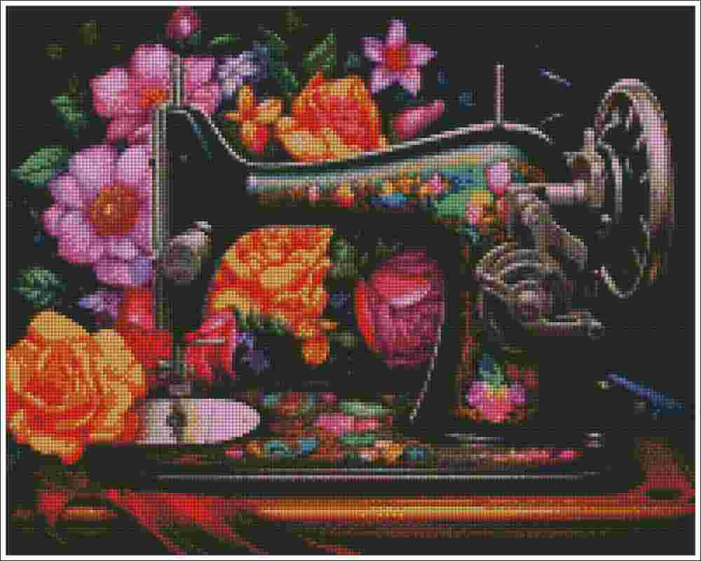 Floral Stich Time - Diamond Art