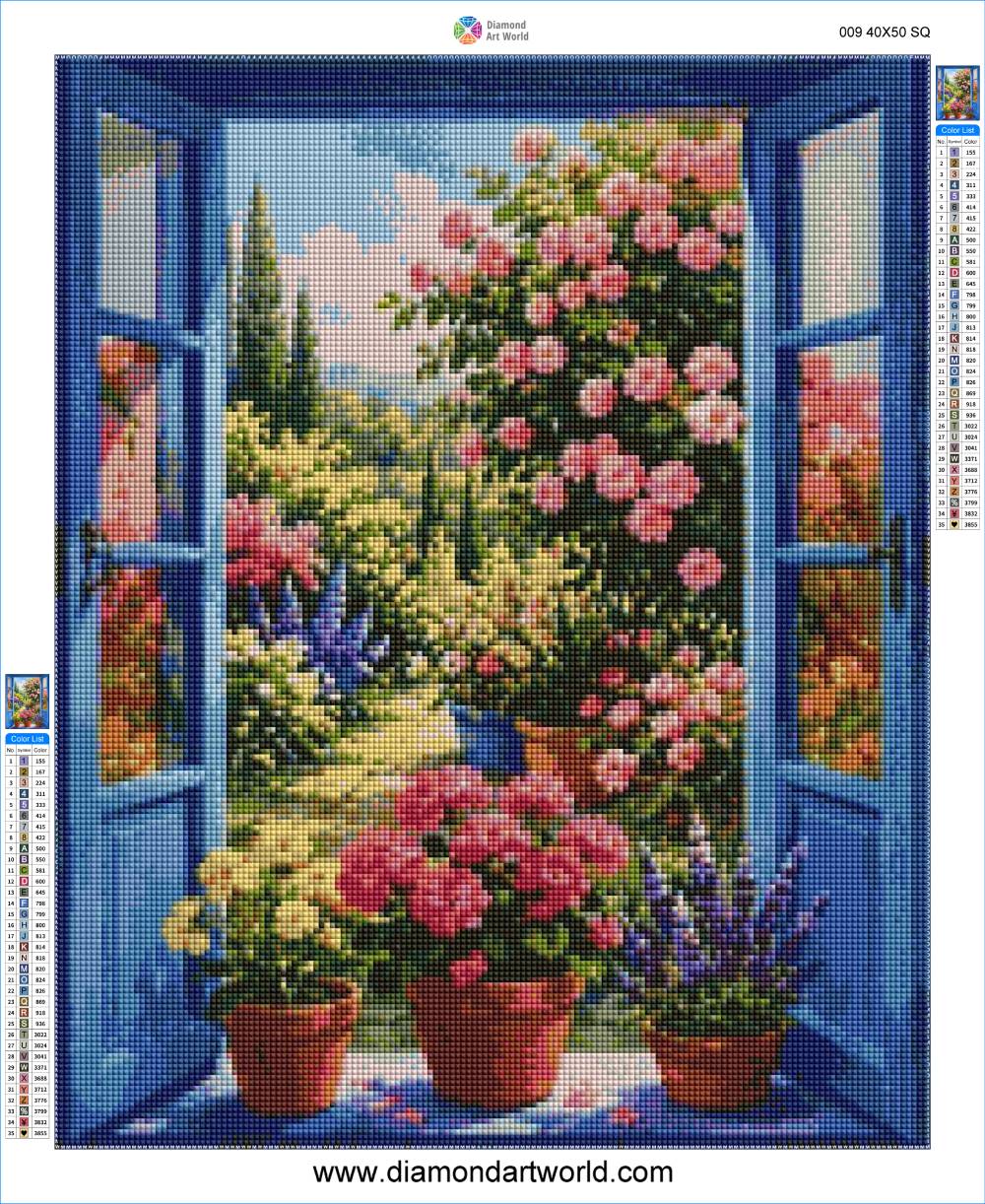 Garden - Diamond Painting Layout
