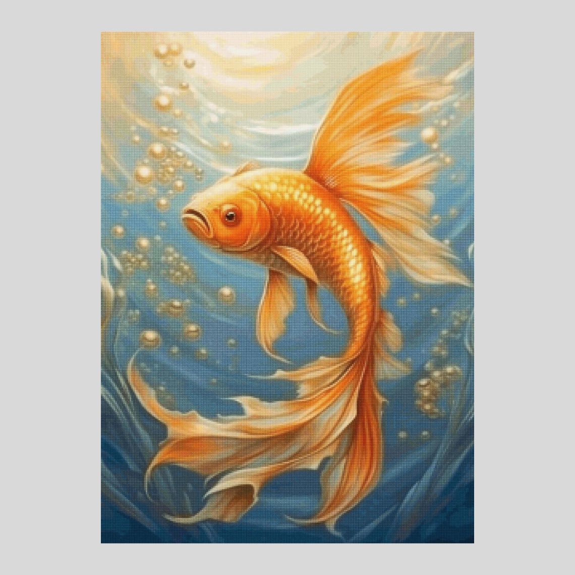 40x50cm Paint by Numbers Gold Fish Kit: Colourful Goldfish - Dive