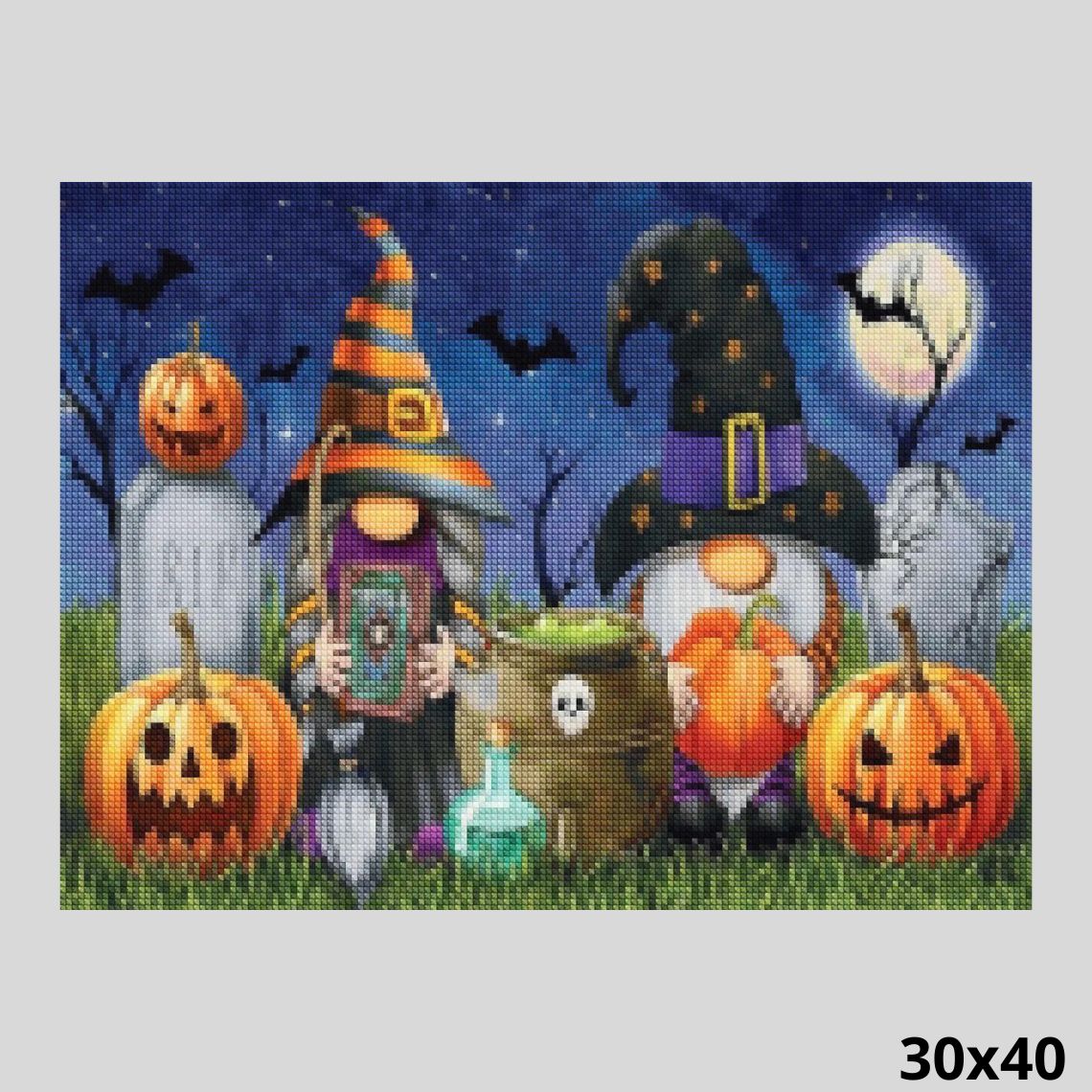 Halloween Gnomes 30x40 - Diamond Art World