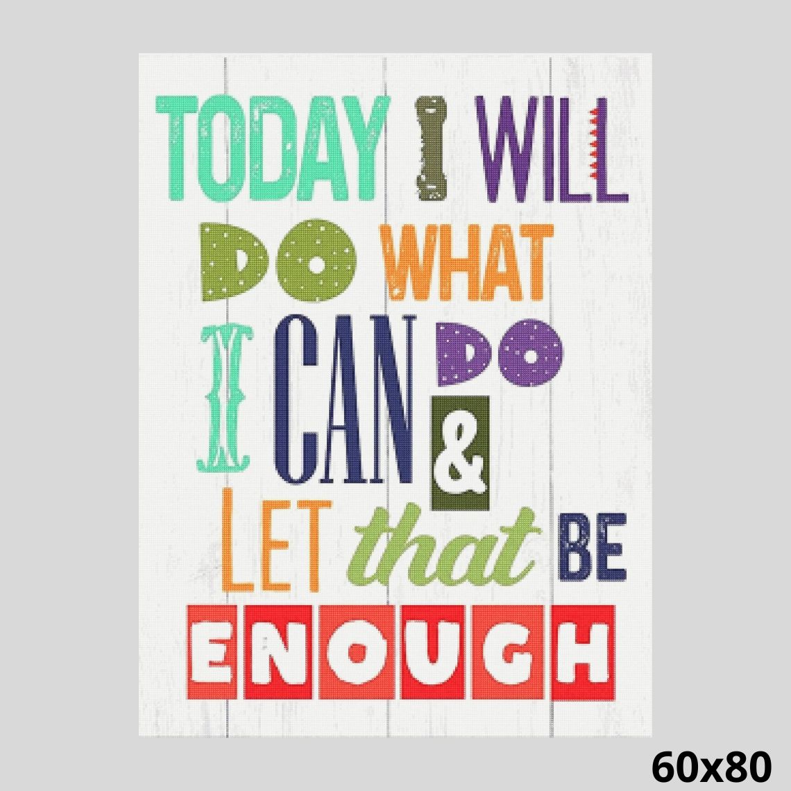 I will do what I can 60x80 - Diamond Art World