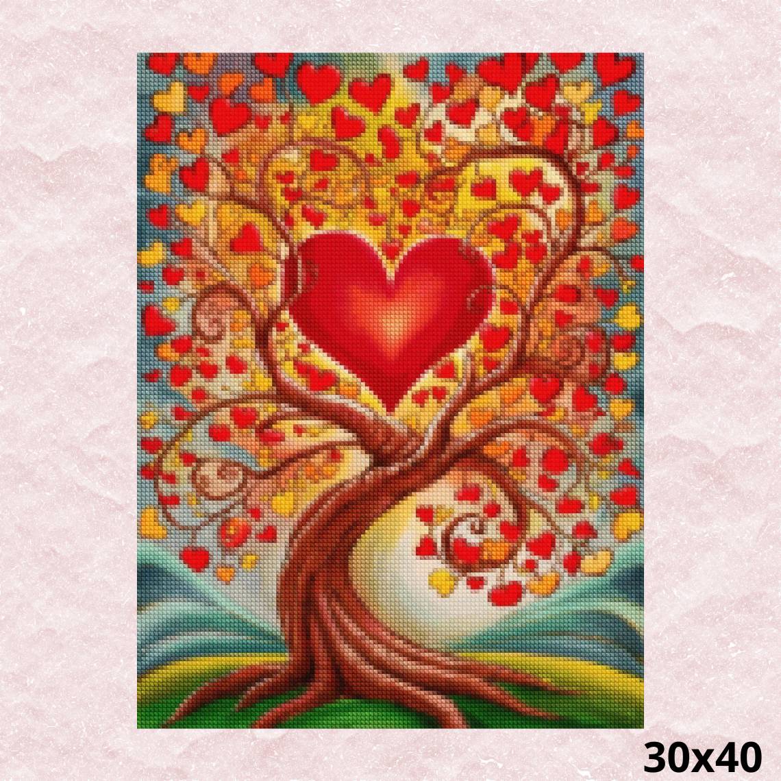 Landscape Love Tree 30x40 - Diamond Painting