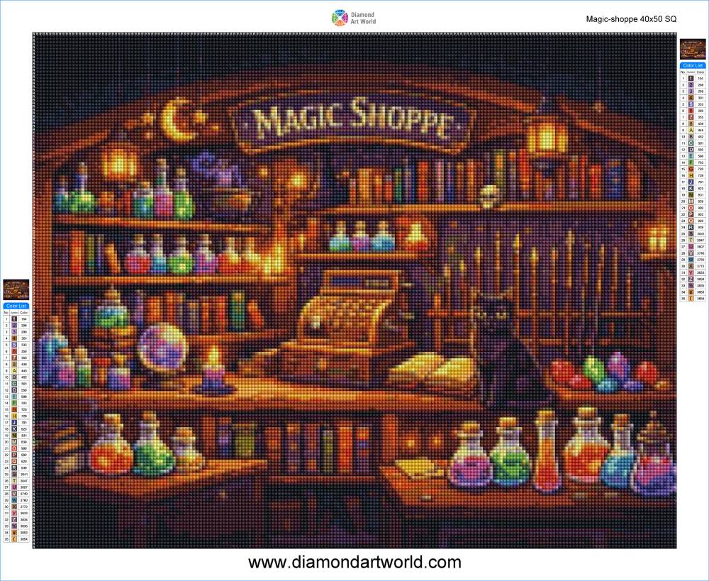 Magic Shoppe - Diamond Painting Layout