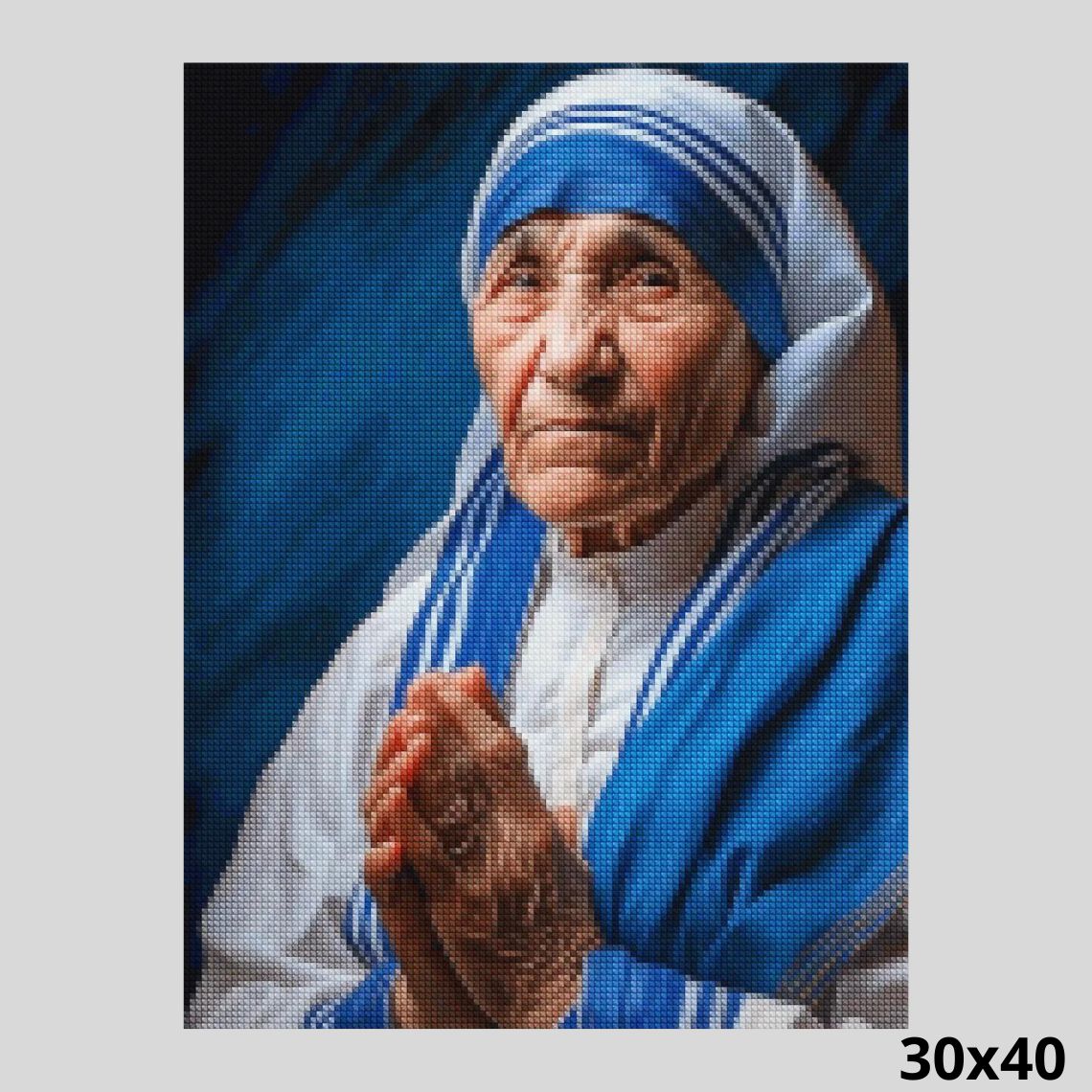 Mother Teresa 30x40 Paint with Diamonds