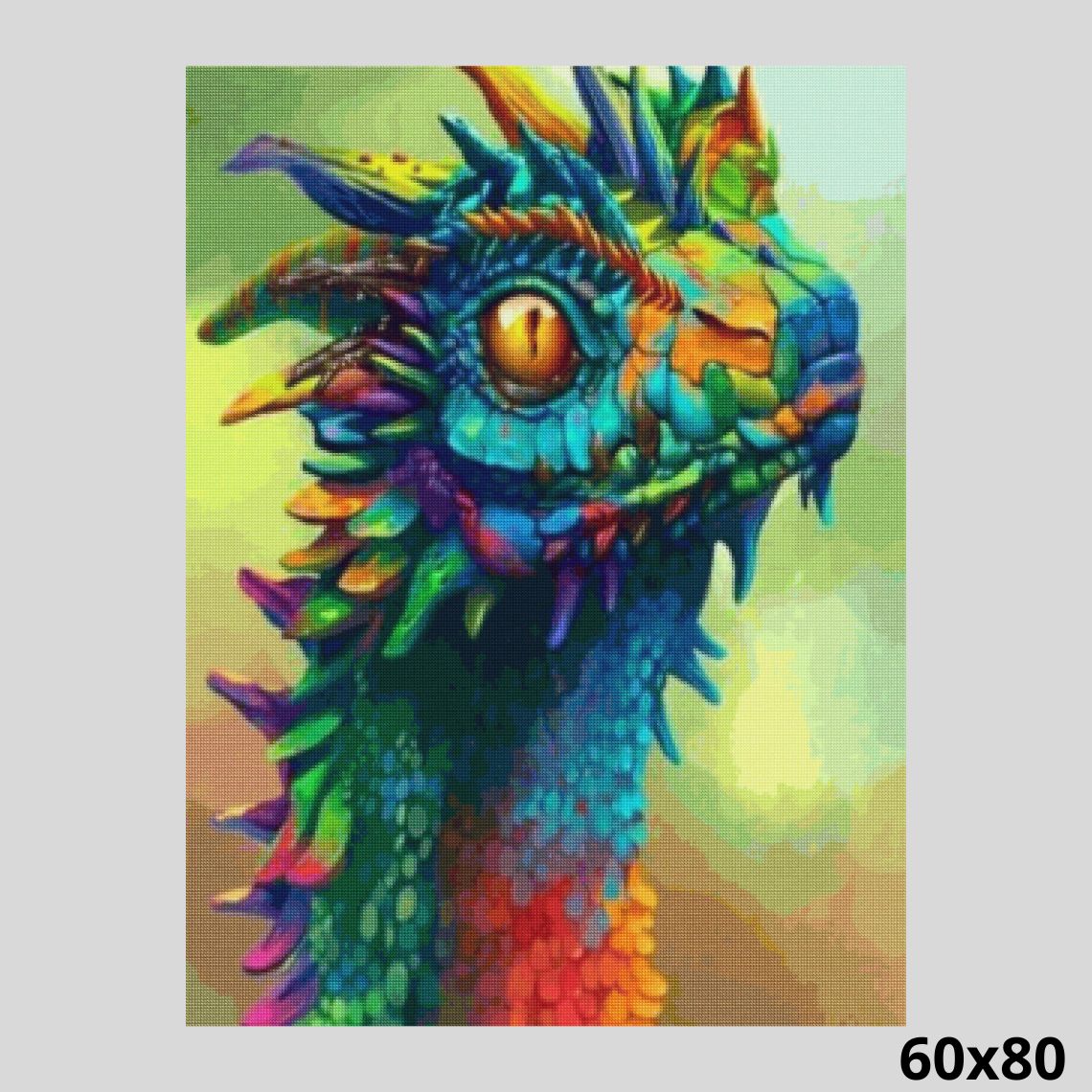 Neon Dragon 60x80 - Diamond Art World