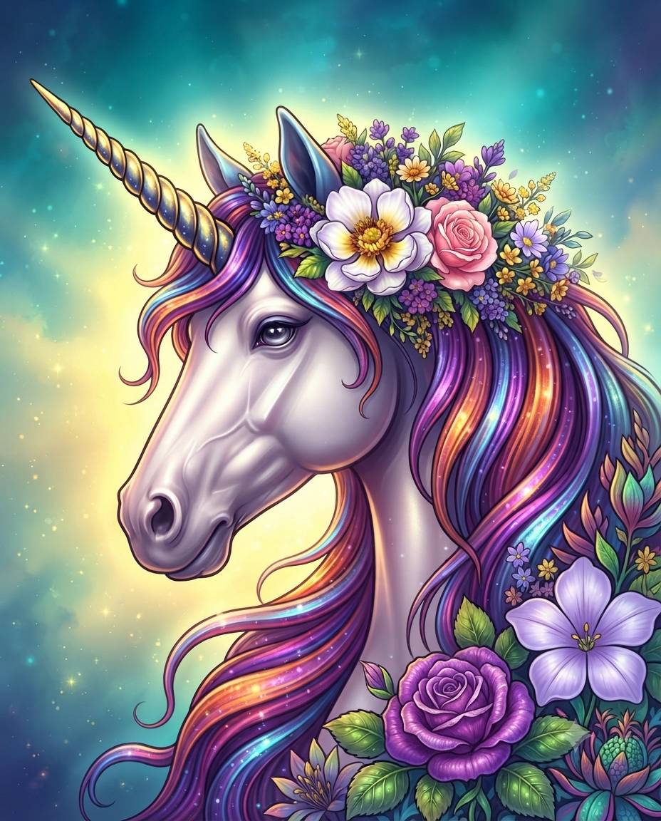 Rainbow Unicorn Diamond Painting