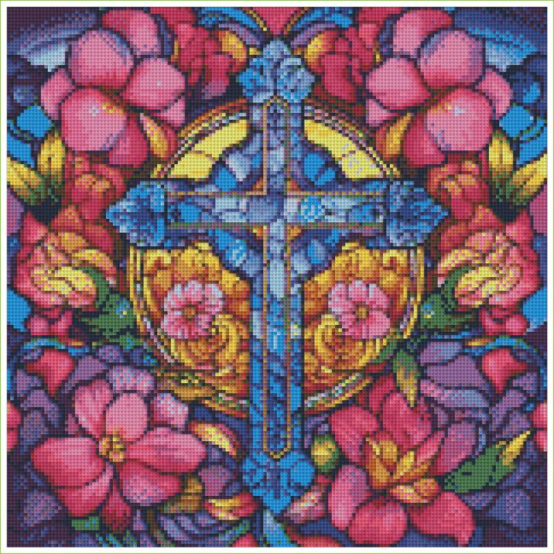 Stained Glass Sanctuary - Diamond Art
