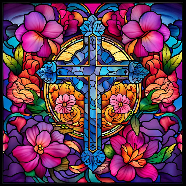 Stained Glass Sanctuary - Diamond Painting