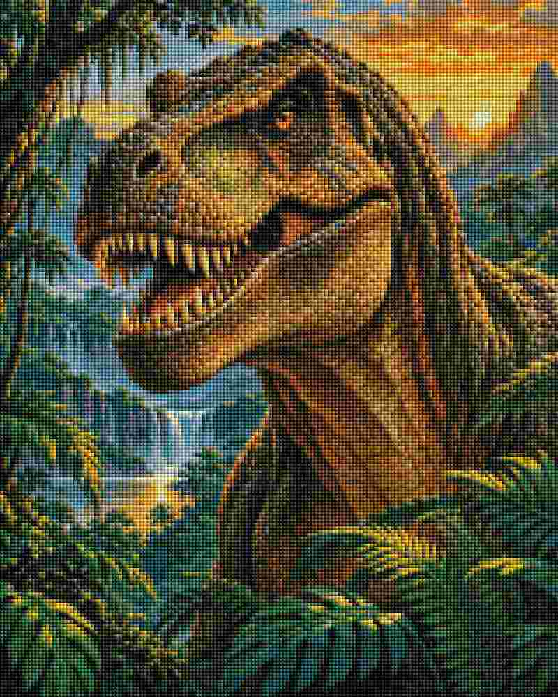 T-Rex-Dinosaur - Diamond Art