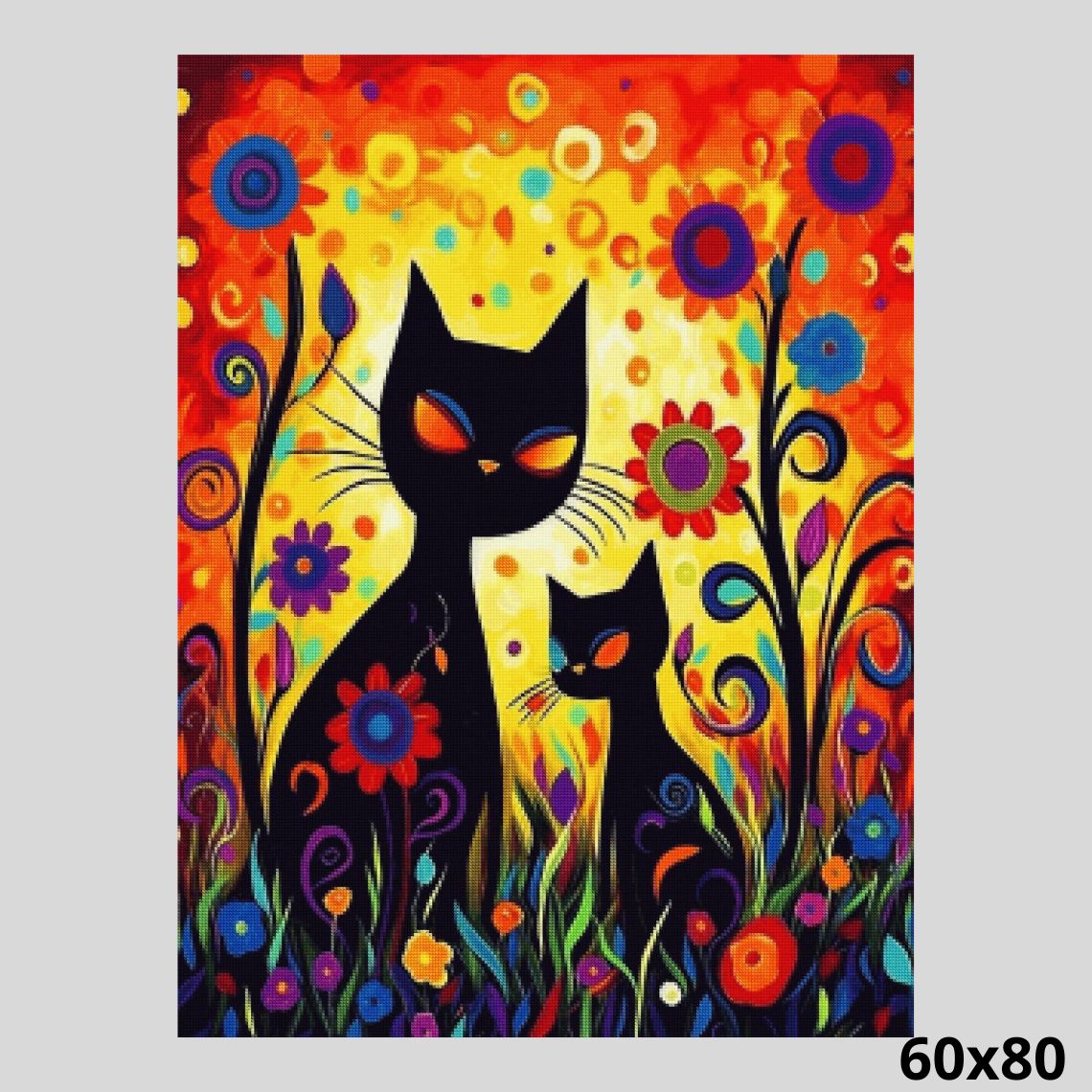 Fluffy Cat Wonder Diamond Painting Kit – Heartful Diamonds