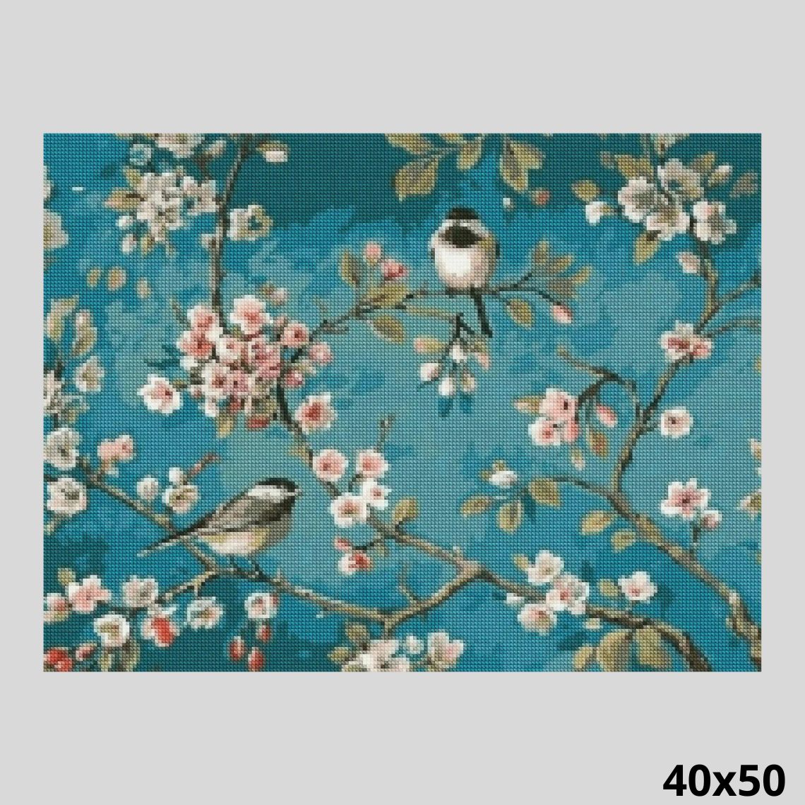 Birds in Tree 40x50 - Diamond Art World