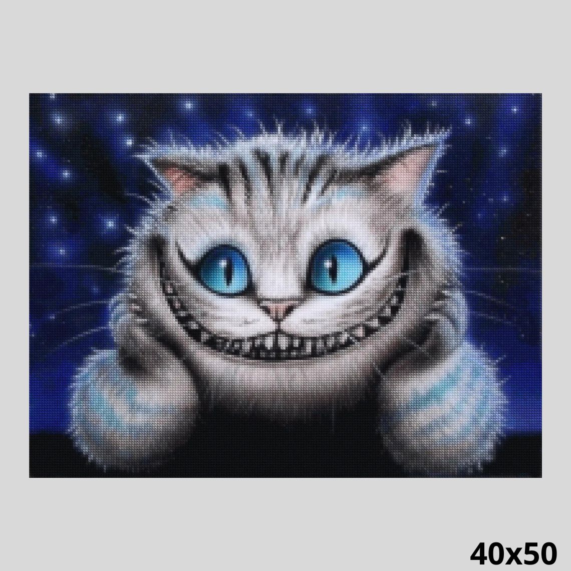 Completed Diamond Painting - Cheshire Cat Alice Through The Looking Glass