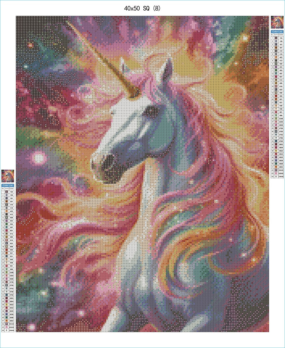 Ethereal Dance of Stars and Mane 40x50 SQ - AB Diamond Art