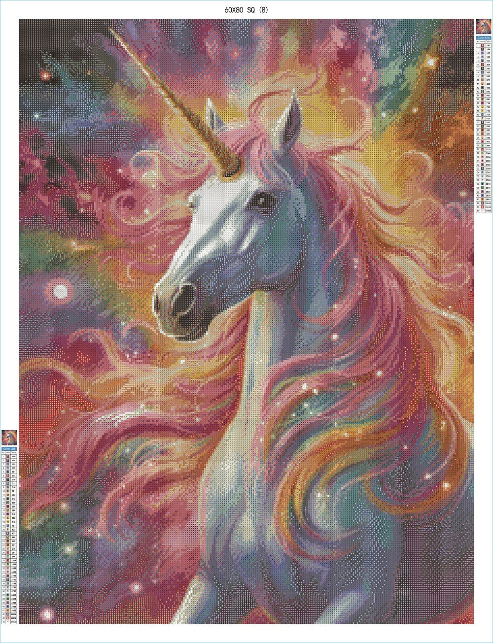 Ethereal Dance of Stars and Mane 60x80 SQ - AB Diamond Art