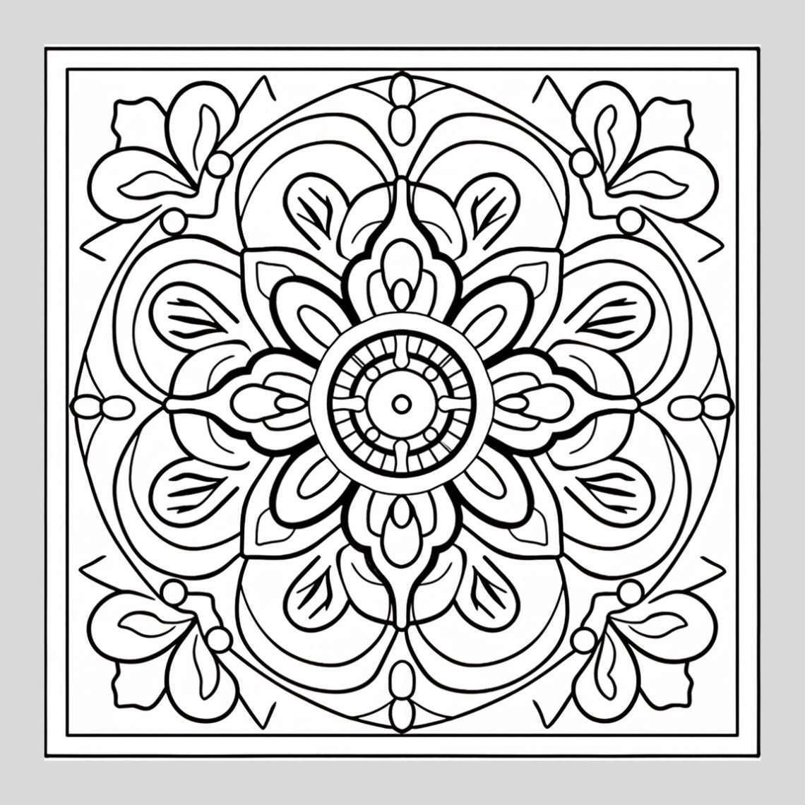 Floral Art Mandala - Leftover drills