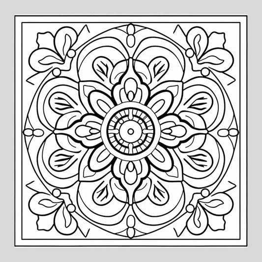 Floral Art Mandala - Leftover drills
