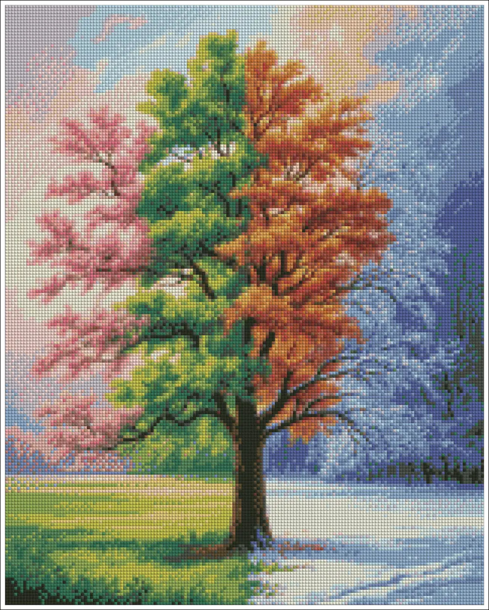 Four Seasons Tree - Diamond Painting