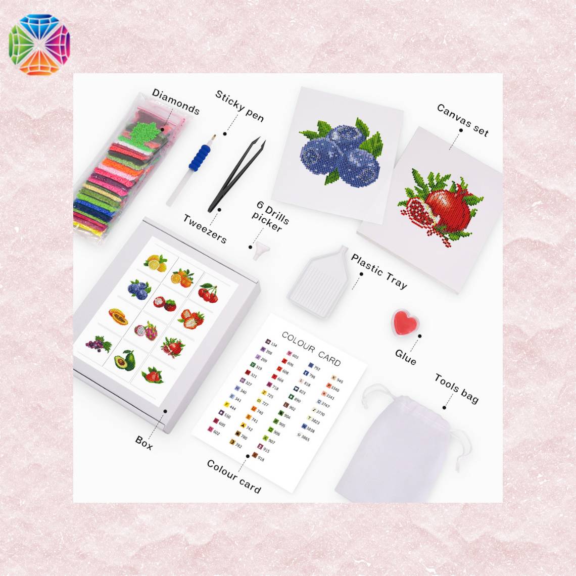 Fruit - Mini Diamond Painting Package