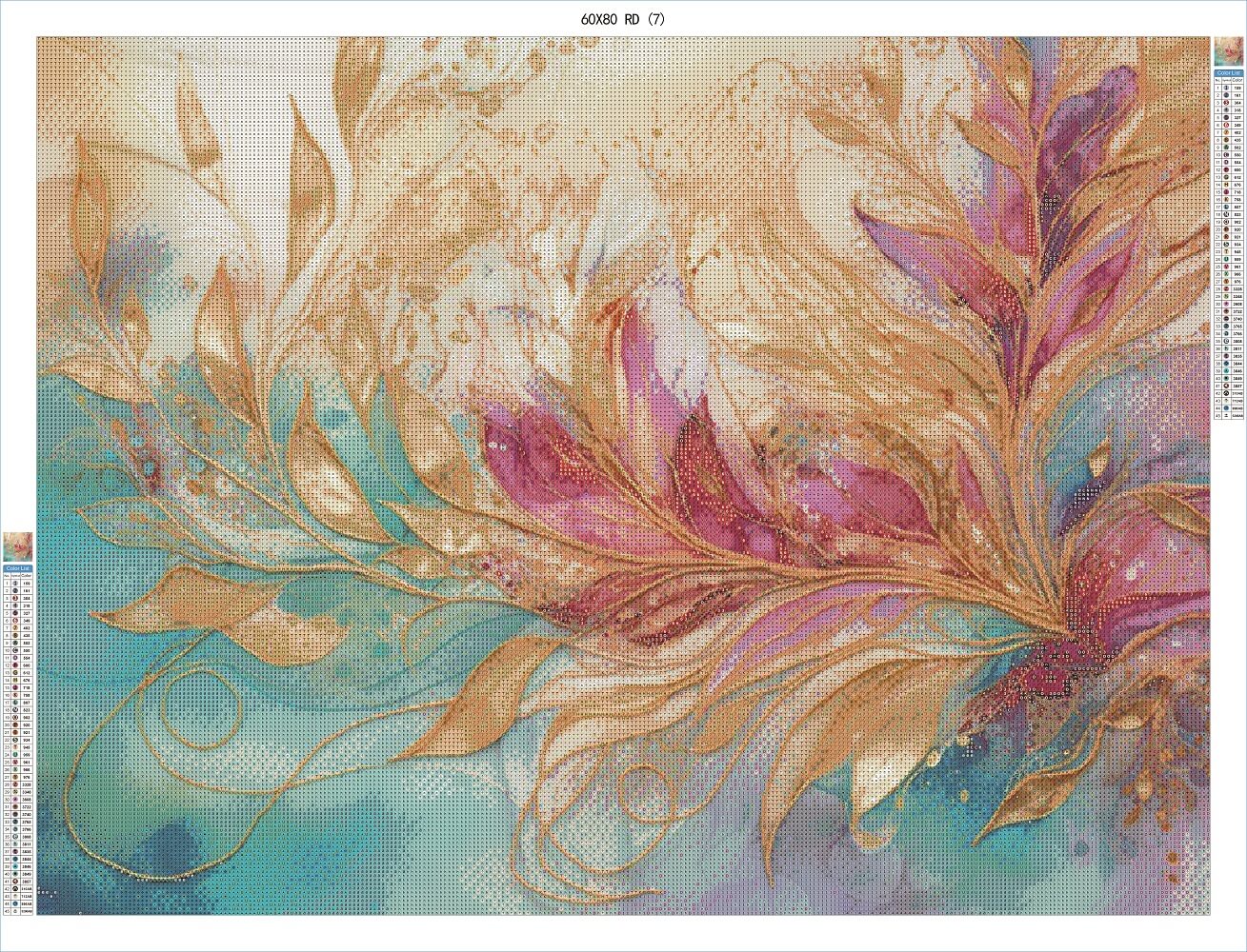 Gold Kissed Marble 60x80 RD - AB Diamond Painting