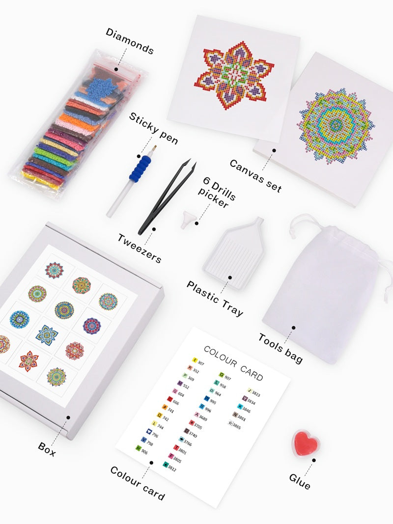Mandala - Mini Diamond Painting Package