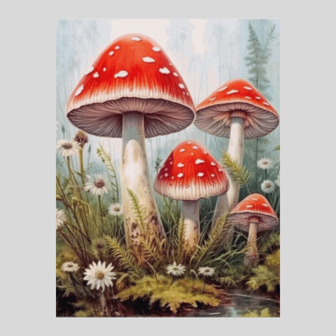 Mushrooms Diamond Art World