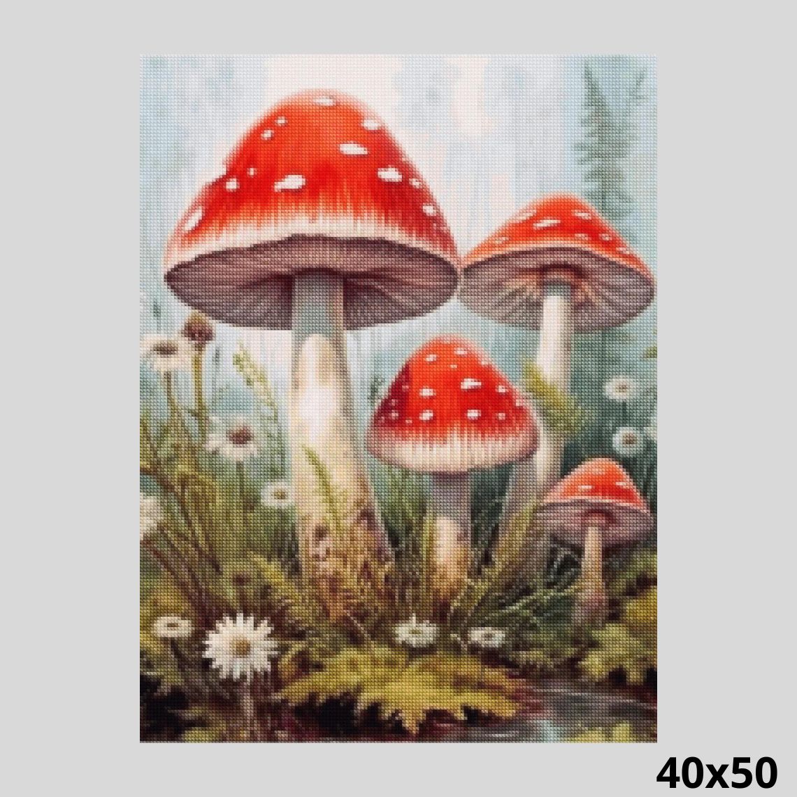 Mushrooms Diamond Art