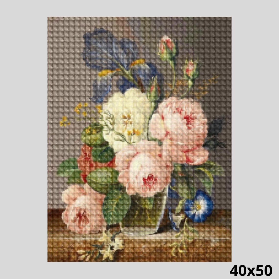 Peony Still Life 40x50 - Diamond Painting