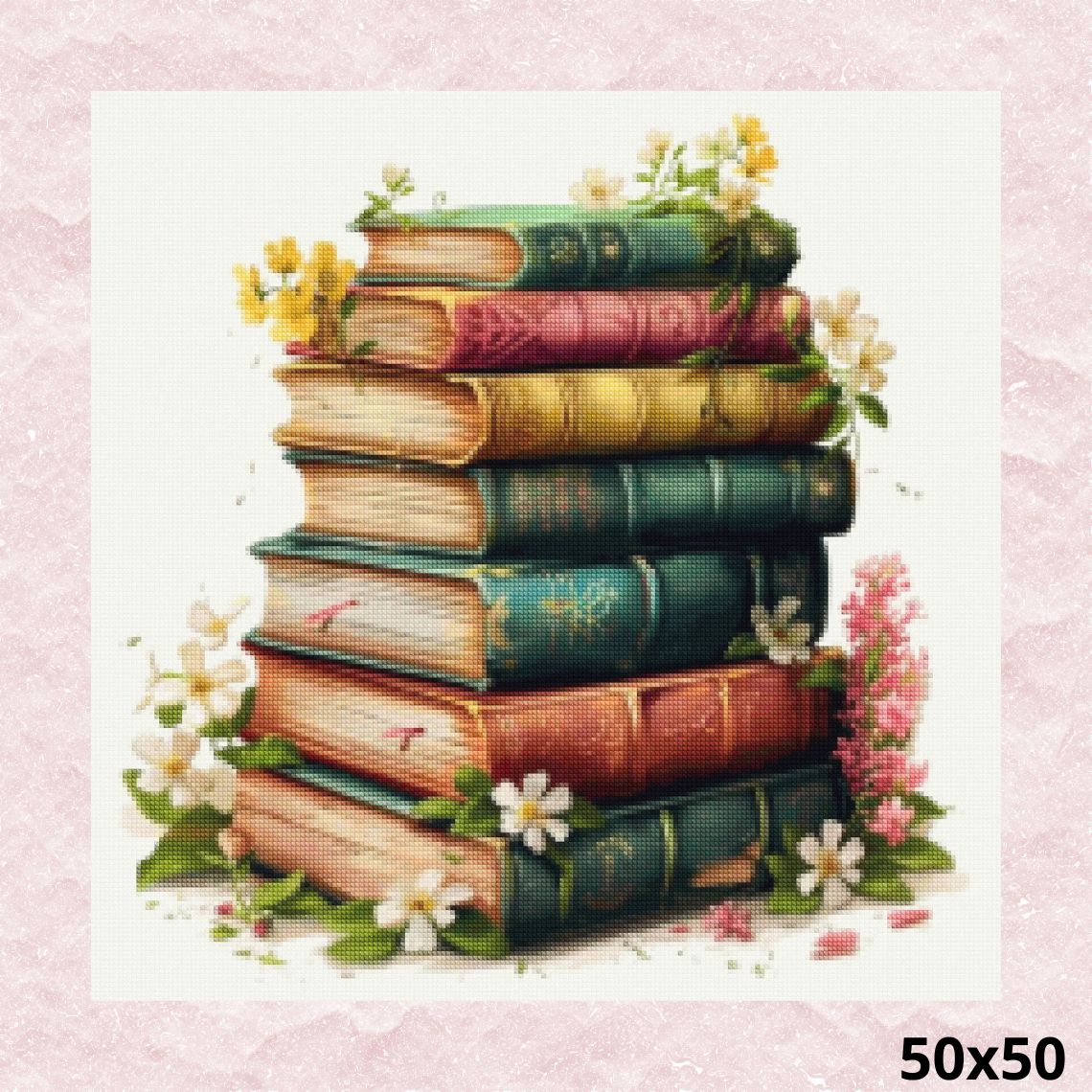 Pile of Books 50x50 - Diamond Painting