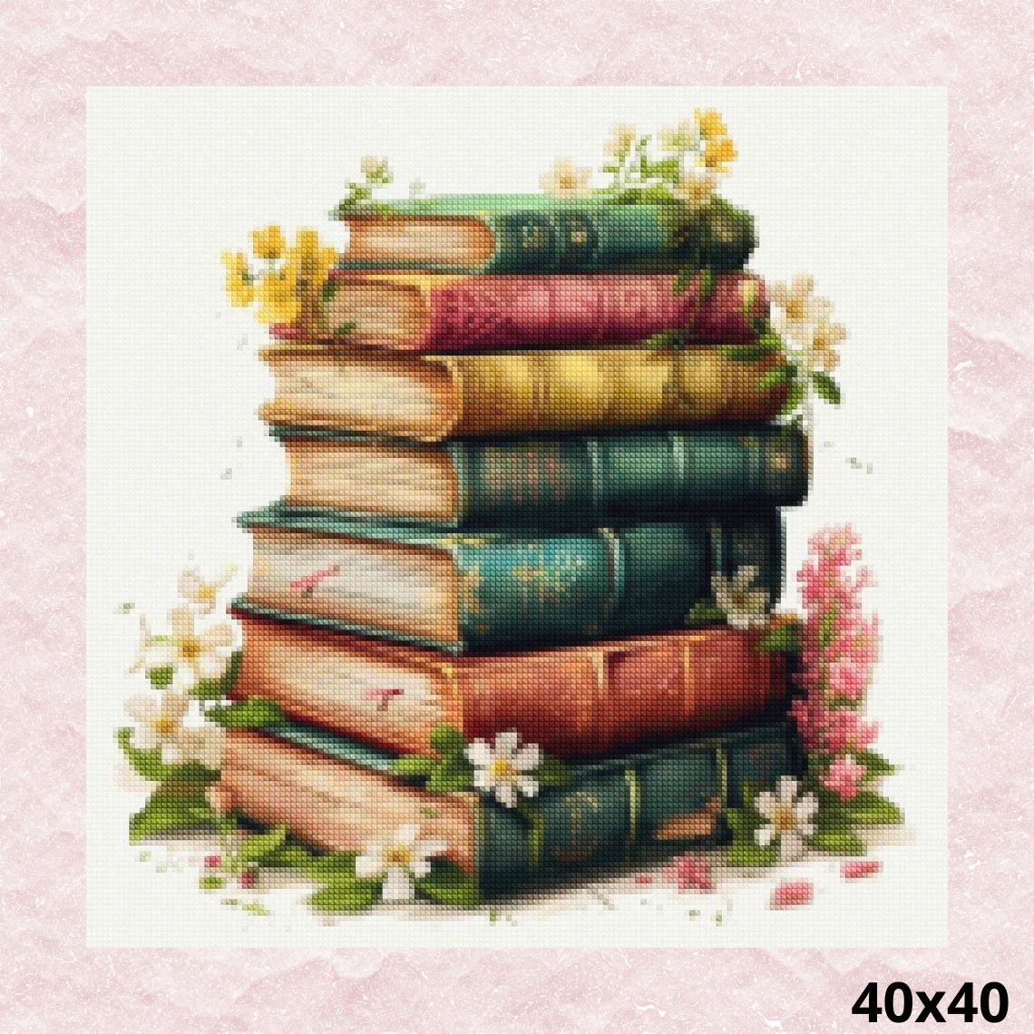 Pile of Books 40x40 - Diamond Painting