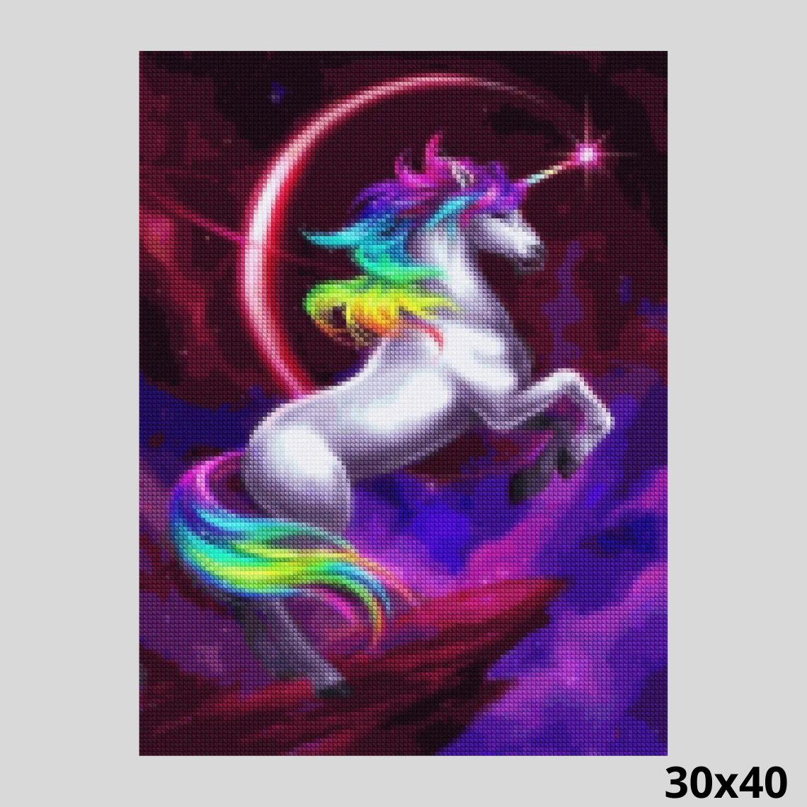 Rainbow Unicorn 30x40 - Diamond Painting