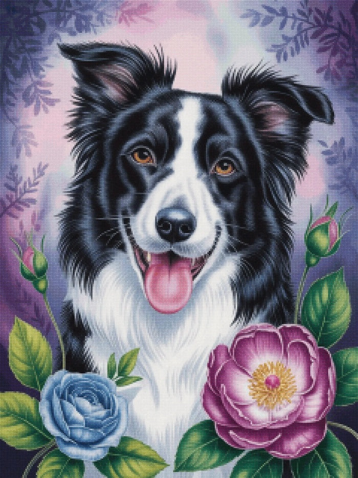 Rough Collie Diamonds - Diamond Painting