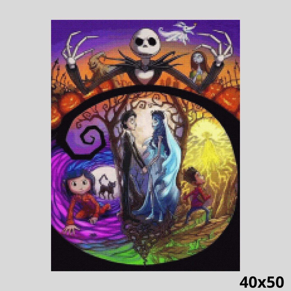 Scarry Halloween Wedding 40x50 - Diamond Painting