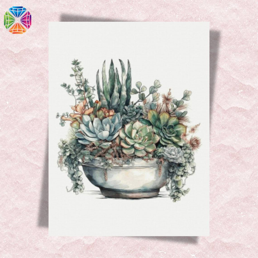 Succulent Plant Pot – Diamond Painting