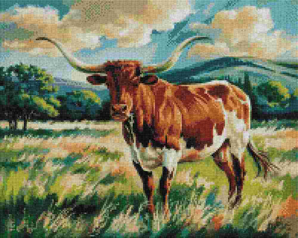 Texas Longhorn - Diamond Painting