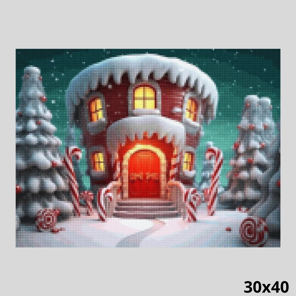 Winter Cup Home 30x40 - Diamond Painting
