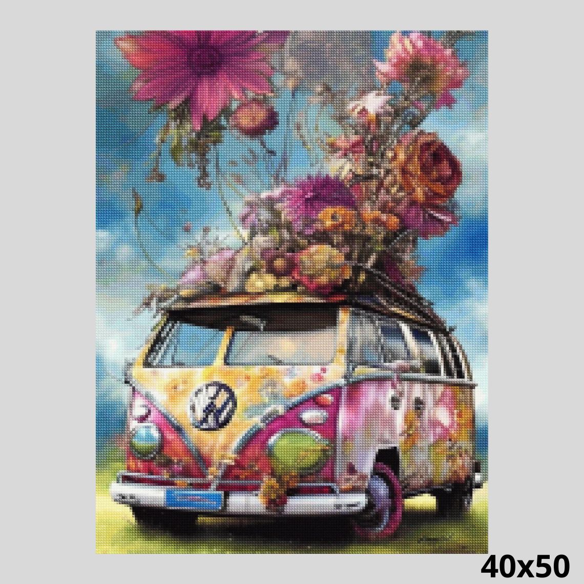 Blossoming Bus 40x50 Diamond Painting