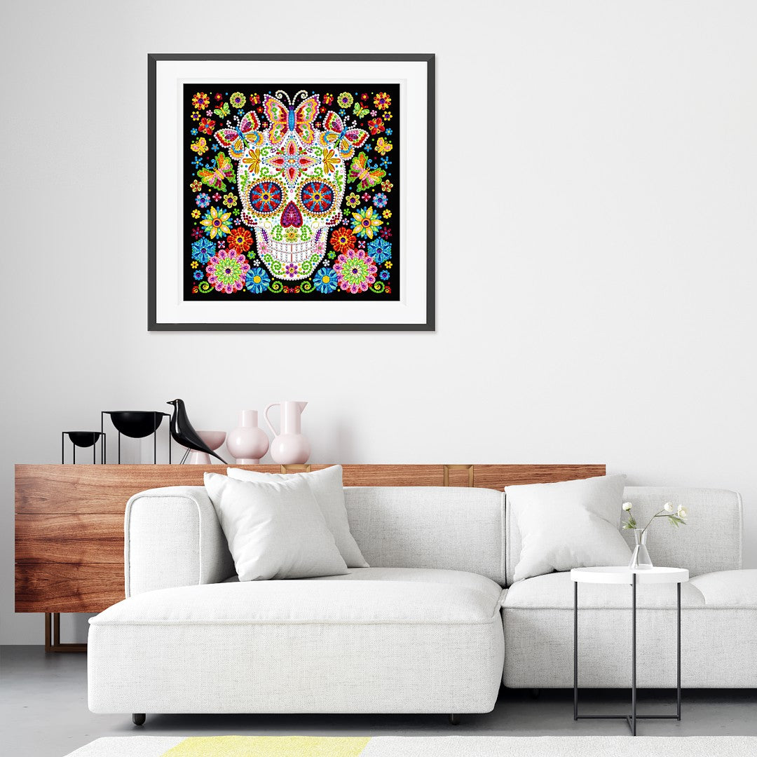 Boho Skull Glow in the Dark Day