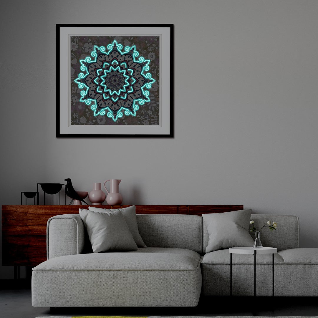 Magnificent Mandala Glow in the dark night