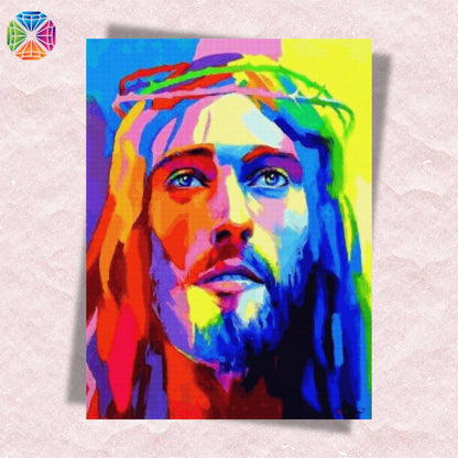 Abstract Jesus Christ  - Diamond Painting