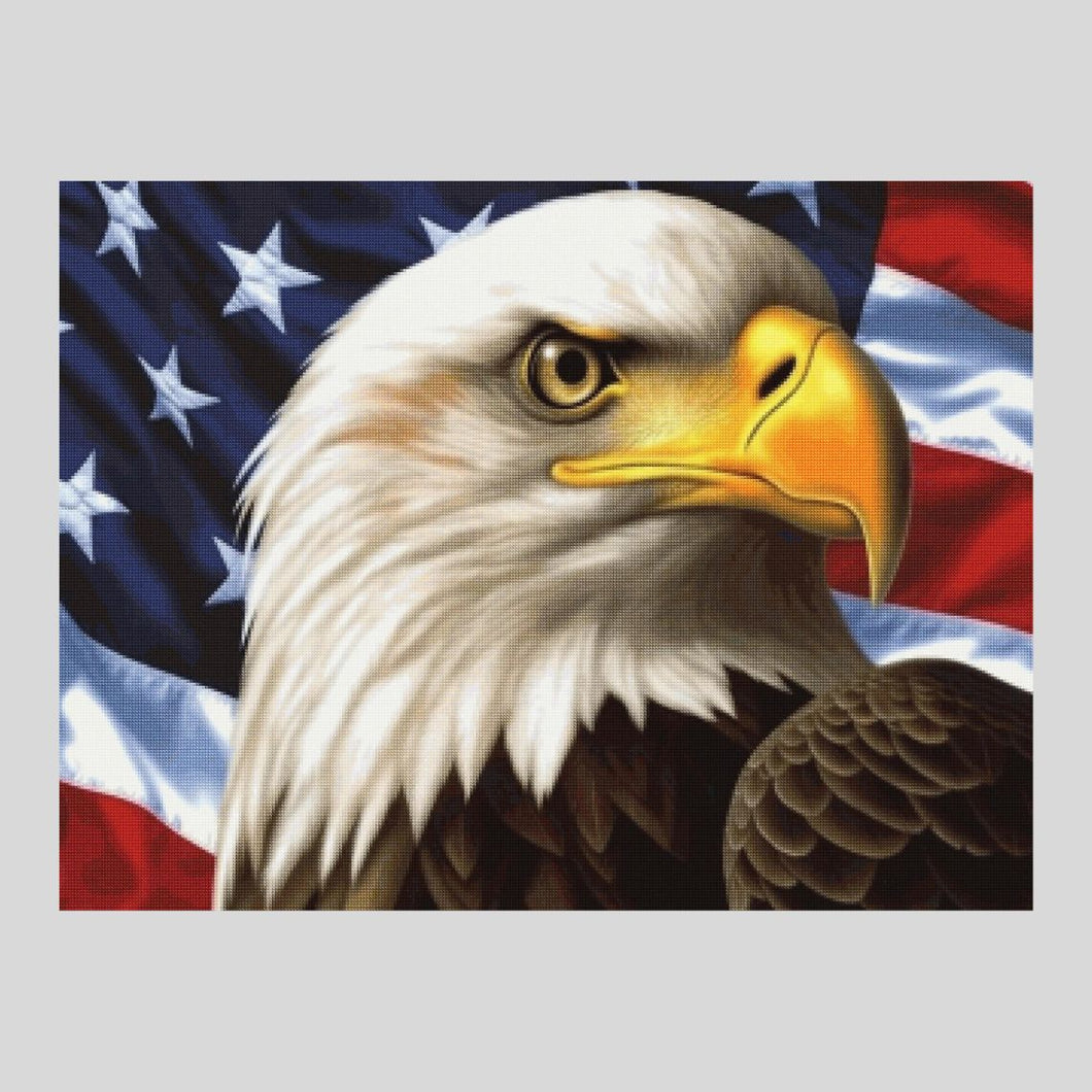 American Flag Eagle - Diamond Painting