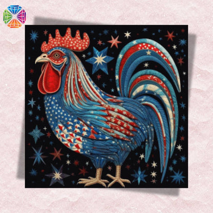 American Rooster - Diamond Painting