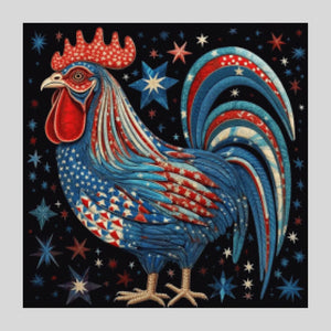American Rooster - Diamond Painting