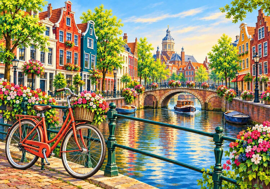 Amsterdam In Spring – Diamond Painting