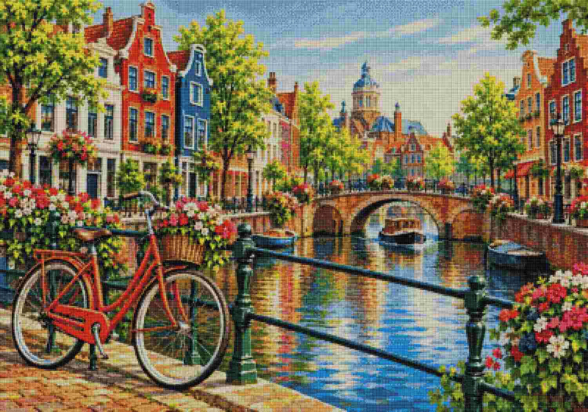 Amsterdam In Spring - Diamond Art